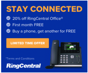 RingCentral Office Offers 1st Month Free, 20% OFF and more!